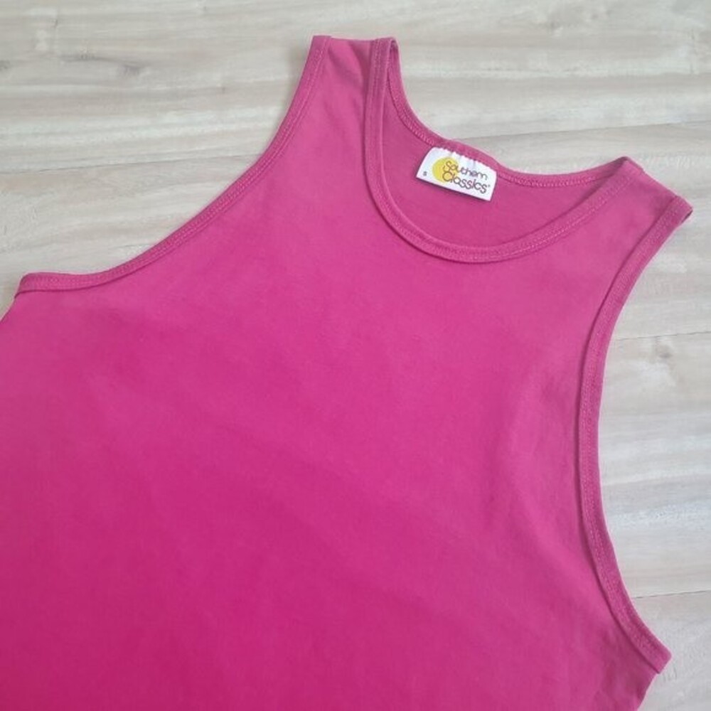 Vintage 80's Southern Classics Pink Muscle Tank - Picture 4 of 6